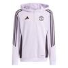 adidas Manchester United Tiro 25 Competition Hoodie Kinder - Purple Tint / Aurora Black
