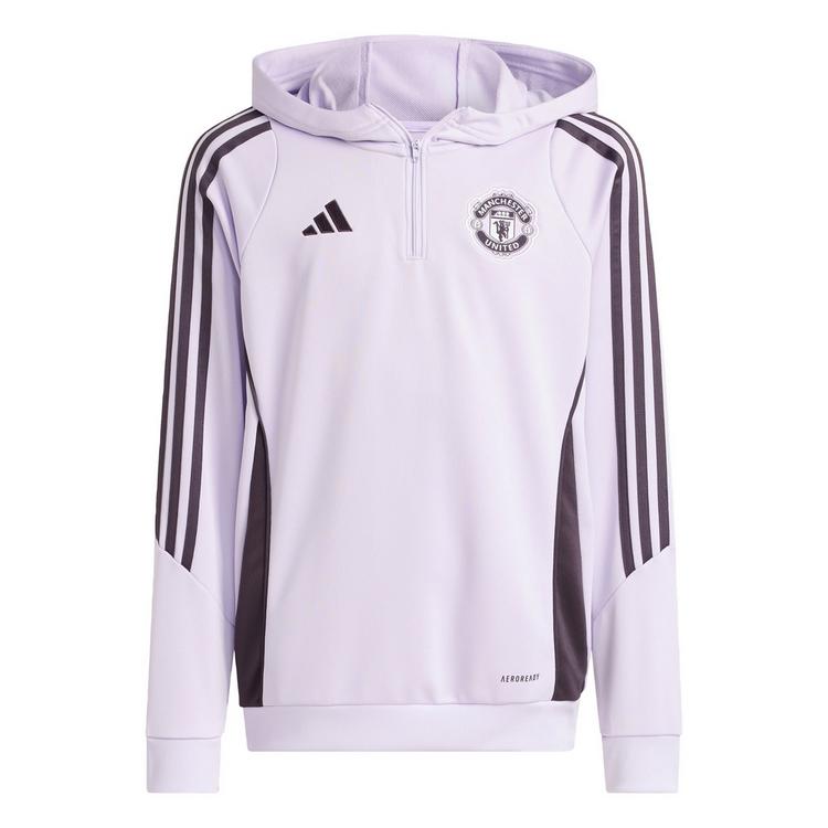 adidas adidas Manchester United Tiro 25 Competition Hoodie Kinder - Purple Tint / Aurora Black - 0 | SportScheck