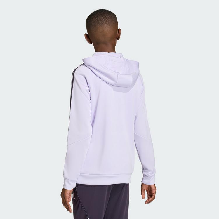 adidas adidas Manchester United Tiro 25 Competition Hoodie Kinder - Purple Tint / Aurora Black - 1 | SportScheck