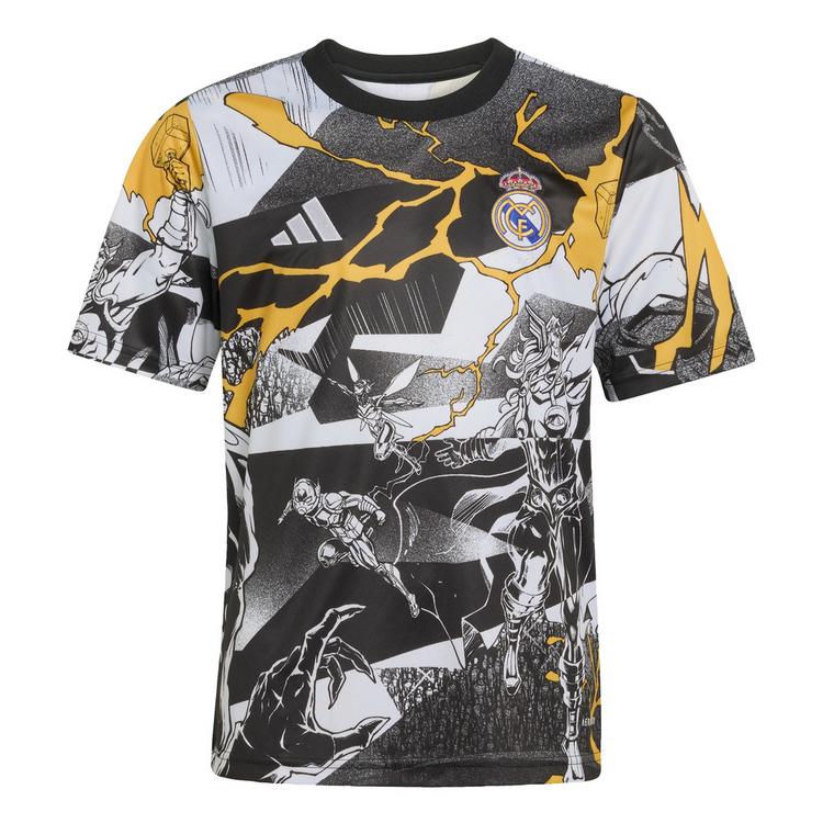 adidas adidas adidas Real Madrid Avengers 25/26 Teamtrikot Kinder - White / Black / Bold Gold - 0 | SportScheck