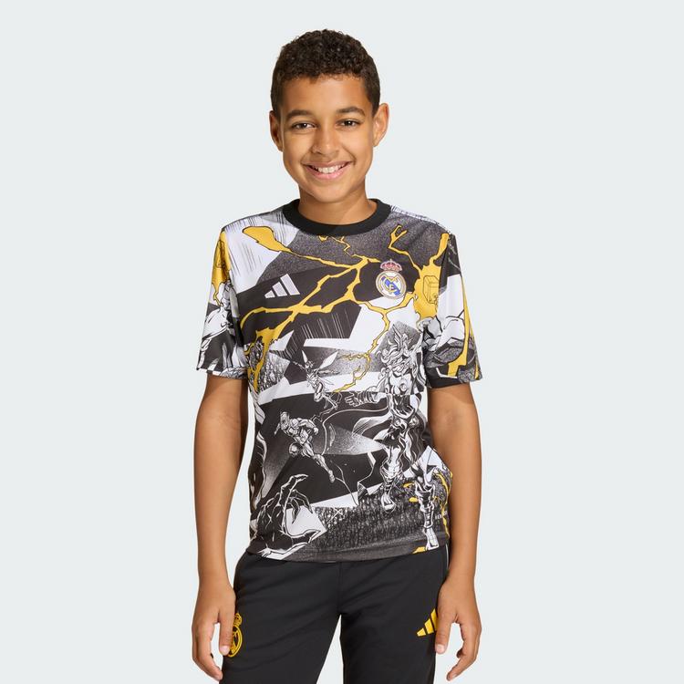 adidas adidas adidas Real Madrid Avengers 25/26 Teamtrikot Kinder - White / Black / Bold Gold - 0 | SportScheck