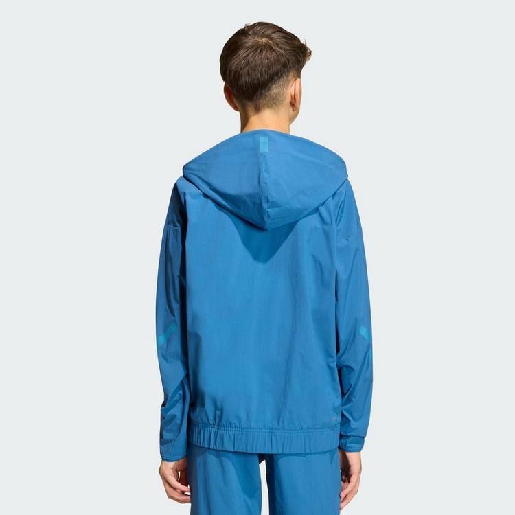 adidas adidas adidas Z.N.E. Gewebte Travel Cover Up Hoodie Kinder - Dusky Petrol / Dusky Ink - 1 | SportScheck