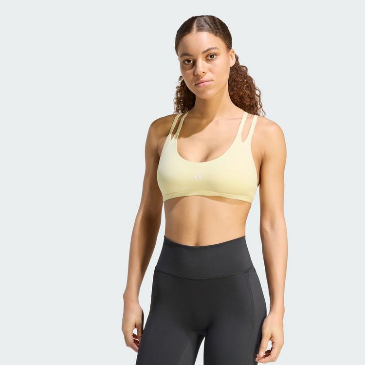 adidas adidas Optime Workout Strappy Sport-BH, leicht BH Damen - Dual Yellow - 0 | SportScheck