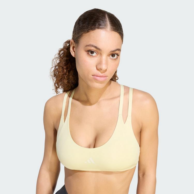 adidas adidas Optime Workout Strappy Sport-BH, leicht BH Damen - Dual Yellow - 1 | SportScheck