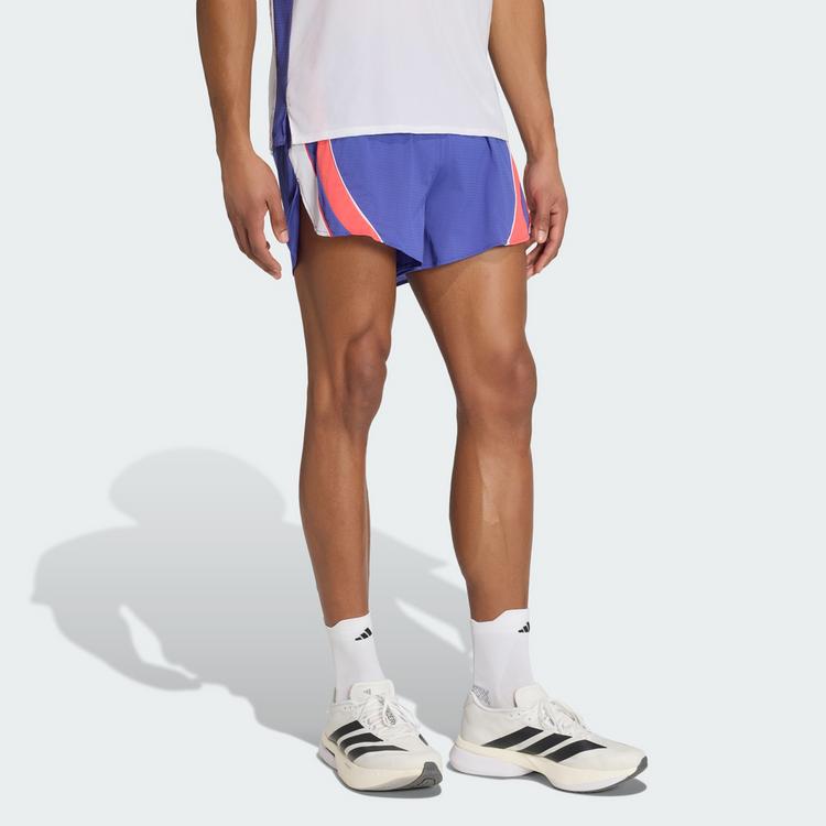 adidas adidas Adizero Archive Laufshorts Laufhose Herren - Dual Indigo / Semi Lucid Red / White - 0 | SportScheck