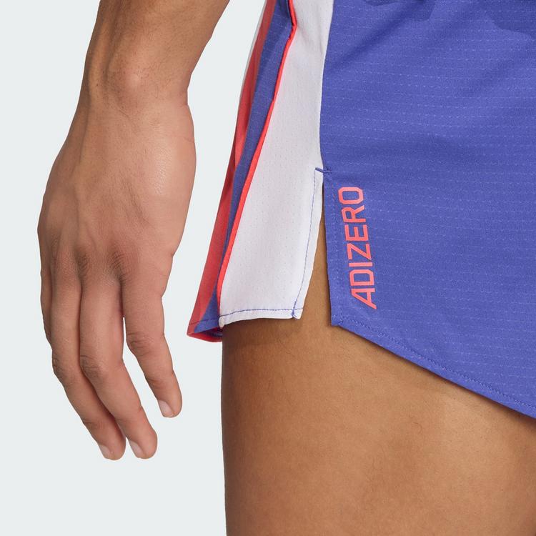 adidas adidas Adizero Archive Laufshorts Laufhose Herren - Dual Indigo / Semi Lucid Red / White - 1 | SportScheck