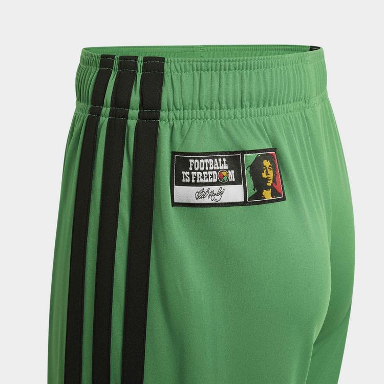 adidas adidas Jamaika 26 x Bob Marley Kids Heimshorts Fu&szlig;ballshorts Kinder - Vivid Green - 5 | SportScheck