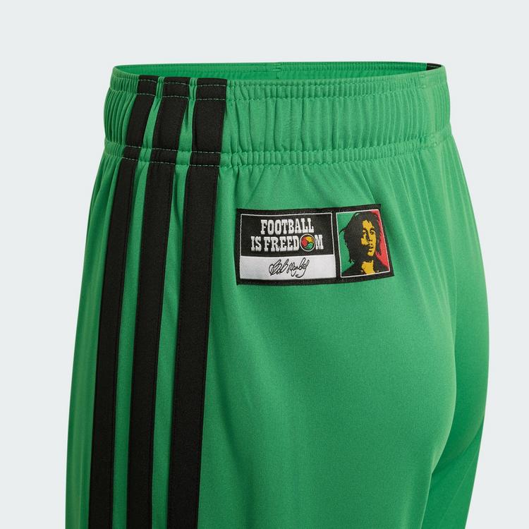 adidas adidas Jamaika 26 x Bob Marley Kids Heimshorts Fu&szlig;ballshorts Kinder - Vivid Green - 6 | SportScheck
