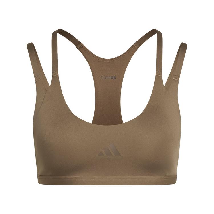 adidas adidas Optime Workout Strappy Sport-BH, leicht BH Damen - Khaki Six - 0 | SportScheck