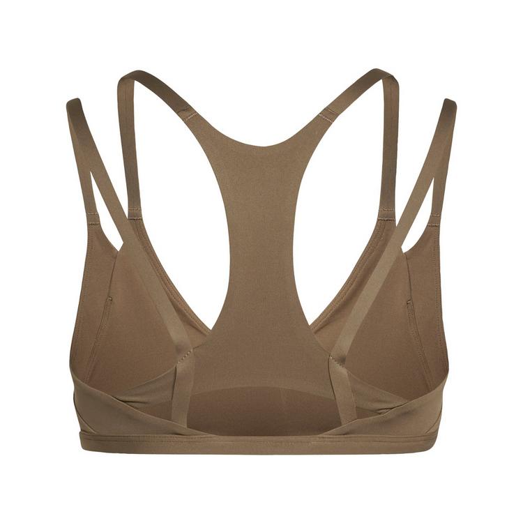 adidas adidas Optime Workout Strappy Sport-BH, leicht BH Damen - Khaki Six - 0 | SportScheck