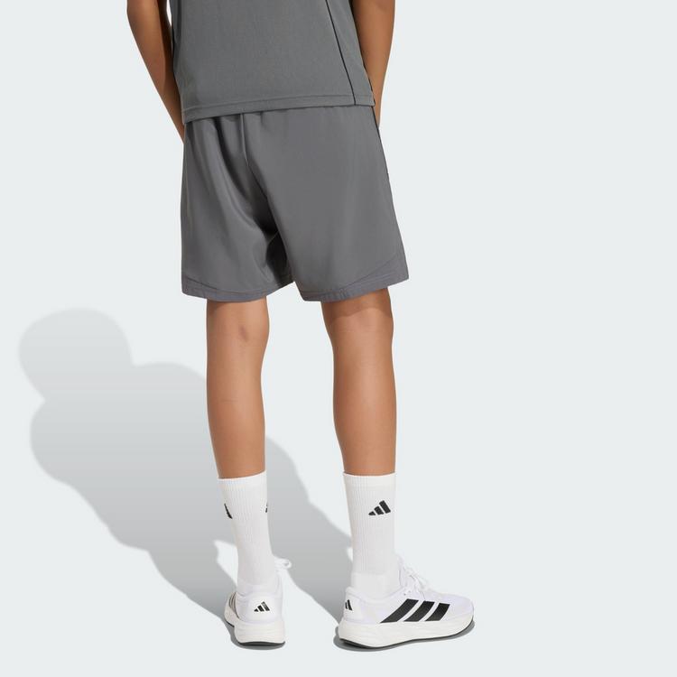 adidas adidas TECH APPAREL SHORTS Fu&szlig;ballshorts Kinder - Grey Five / Grey Five / Reflective Silver - 1 | SportScheck