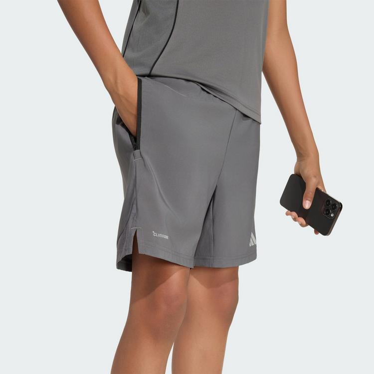 adidas adidas TECH APPAREL SHORTS Fu&szlig;ballshorts Kinder - Grey Five / Grey Five / Reflective Silver - 1 | SportScheck