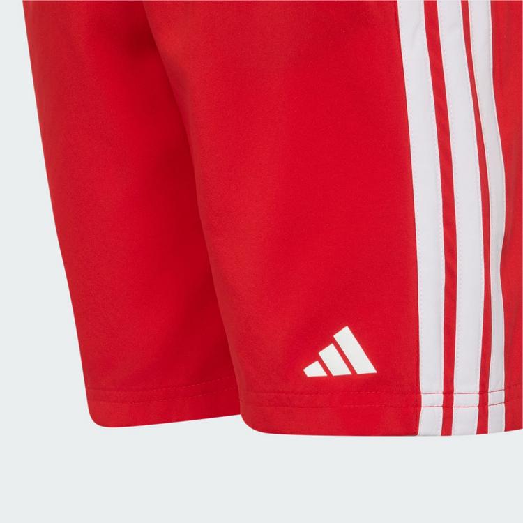 adidas adidas 3-STREIFEN KIDS BADESHORTS Badehose Kinder - Better Scarlet / White - 1 | SportScheck
