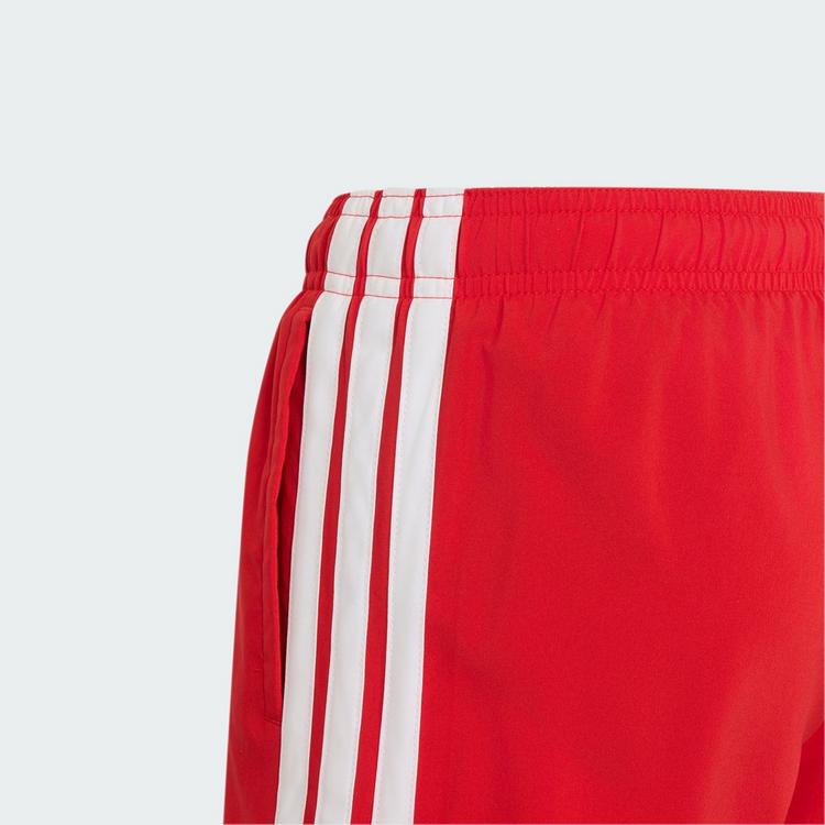 adidas adidas 3-STREIFEN KIDS BADESHORTS Badehose Kinder - Better Scarlet / White - 2 | SportScheck
