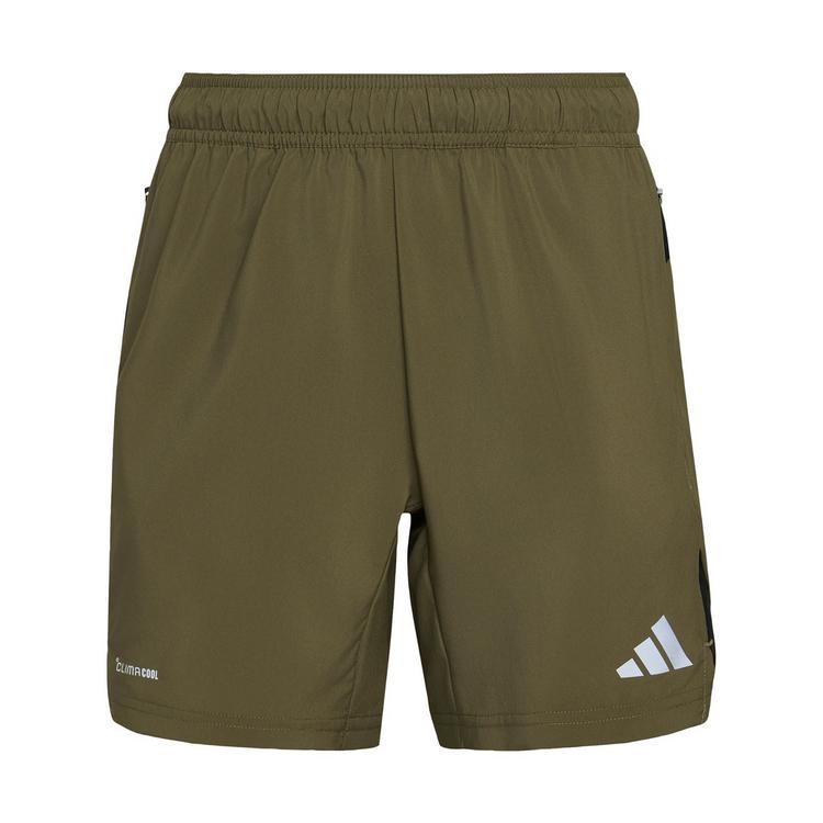 adidas adidas TECH APPAREL SHORTS Fu&szlig;ballshorts Kinder - Olive Strata / Black / Reflective Silver - 0 | SportScheck