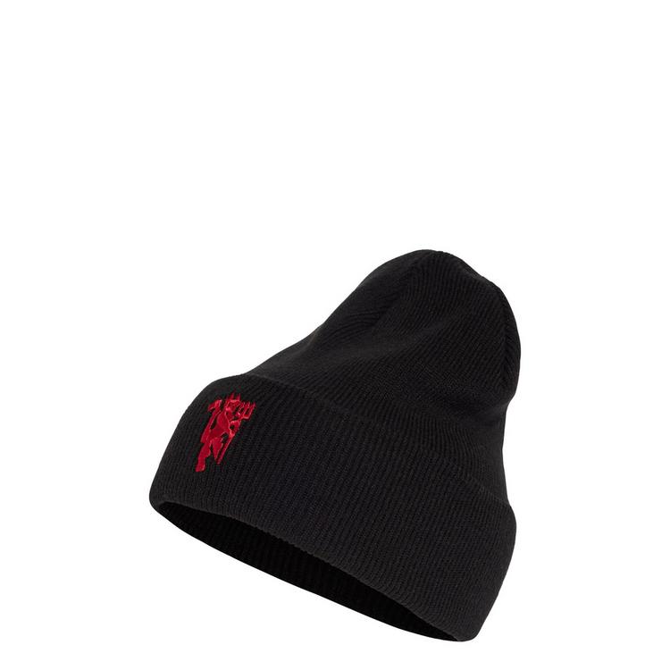 adidas adidas MANCHESTER UNITED WOOLIE M&uuml;tze Beanie - Black / White / Mufc Red - 0 | SportScheck