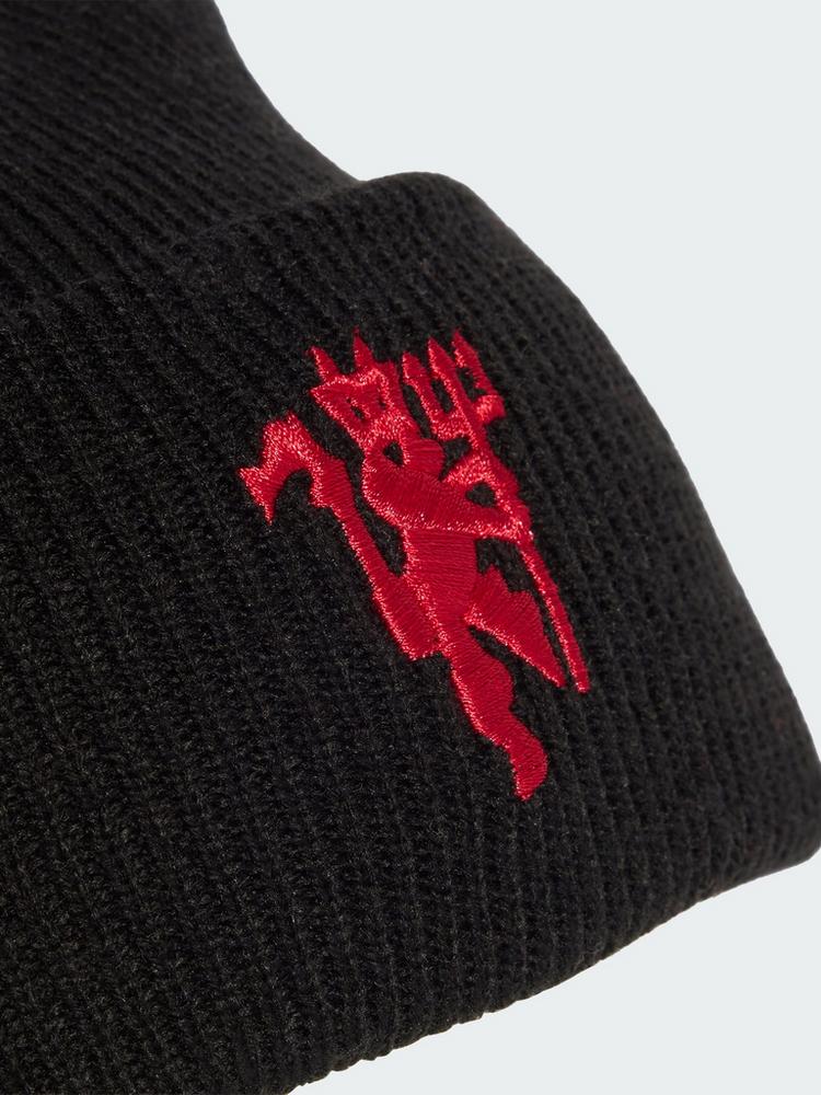 adidas adidas MANCHESTER UNITED WOOLIE M&uuml;tze Beanie - Black / White / Mufc Red - 1 | SportScheck
