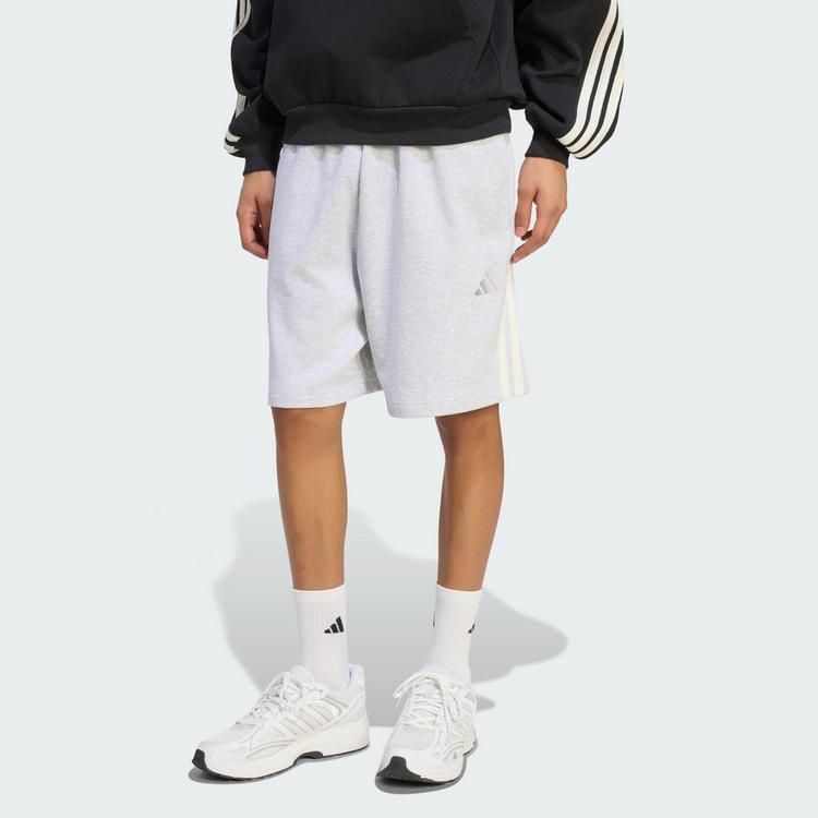 adidas adidas ADIDAS KIT 3-STREIFEN SHORTS Shorts Herren - Light Grey Heather / Off White - 0 | SportScheck