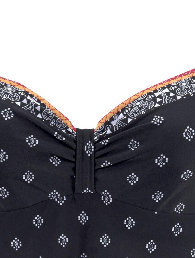 Lascana Lascana B&uuml;gel-Tankini-Top Bikini Oberteil Damen - schwarz-bedruckt - 2 | SportScheck