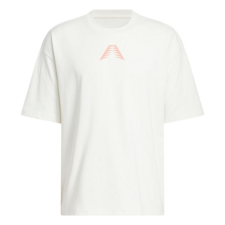 adidas adidas ANTHONY EDWARDS BELIEVE THAT T-SHIRT Basketball Shirt Herren - Cloud White / Haze Coral - 0 | SportScheck