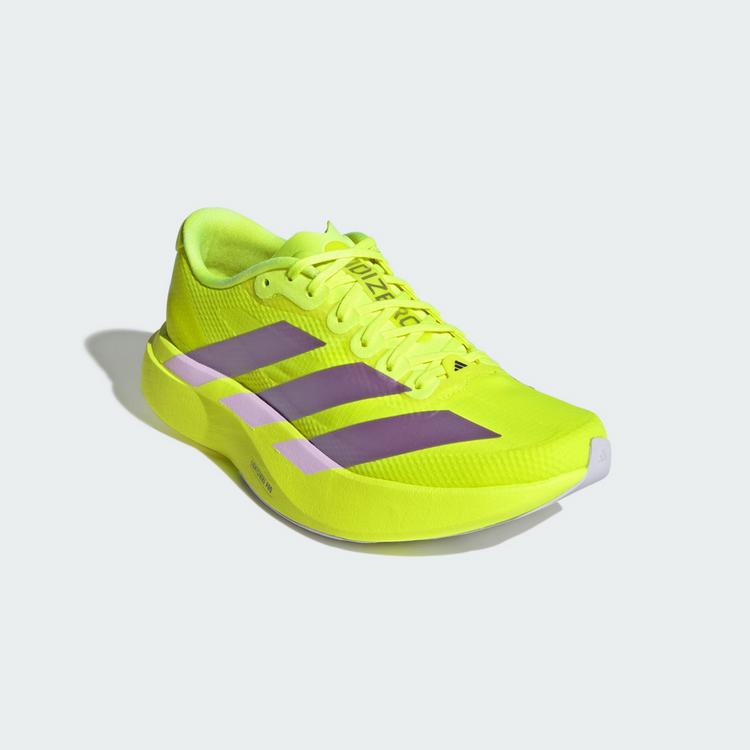 adidas adidas Adizero EVO SL Schuh Laufschuhe Damen - Solar Yellow / Aurora Plum / Powder Plum - 3 | SportScheck