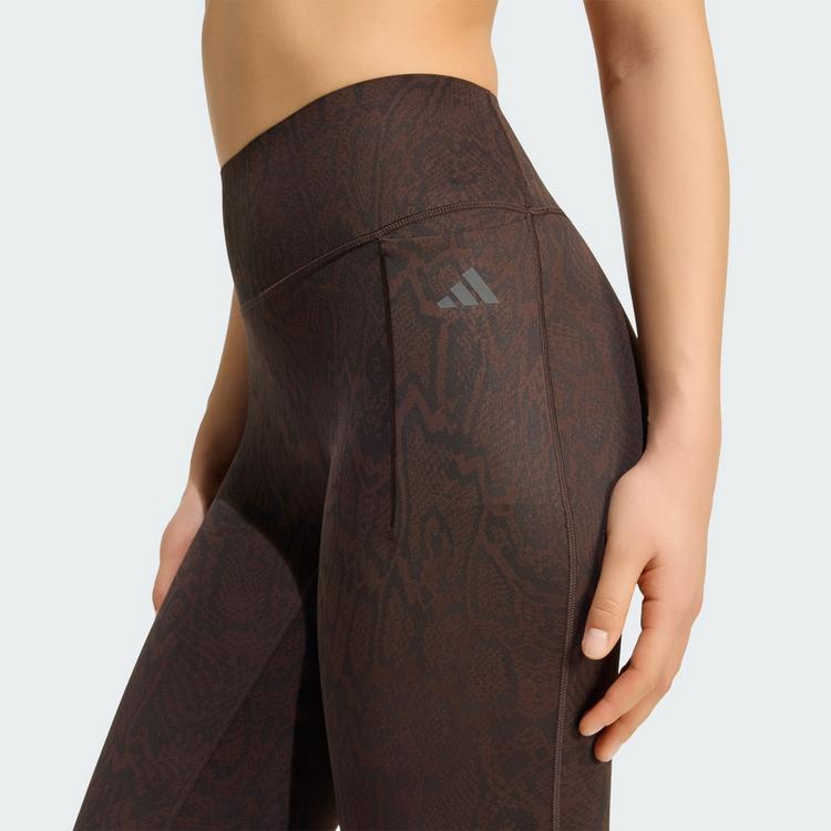 adidas adidas Optime PrimeLift 7/8-Leggings, Tights Damen - Aurora Coffee / Black - 0 | SportScheck