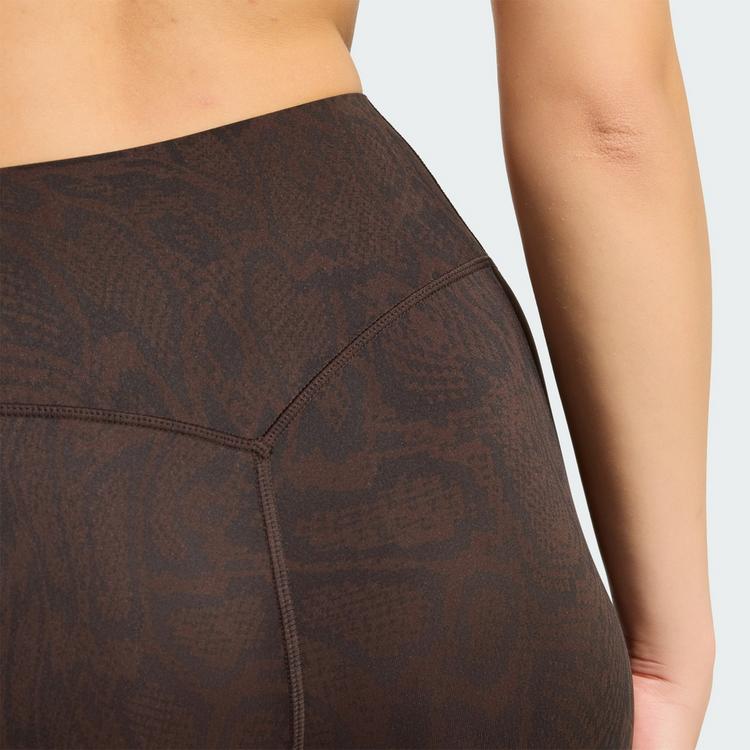 adidas adidas Optime PrimeLift 7/8-Leggings, Tights Damen - Aurora Coffee / Black - 1 | SportScheck
