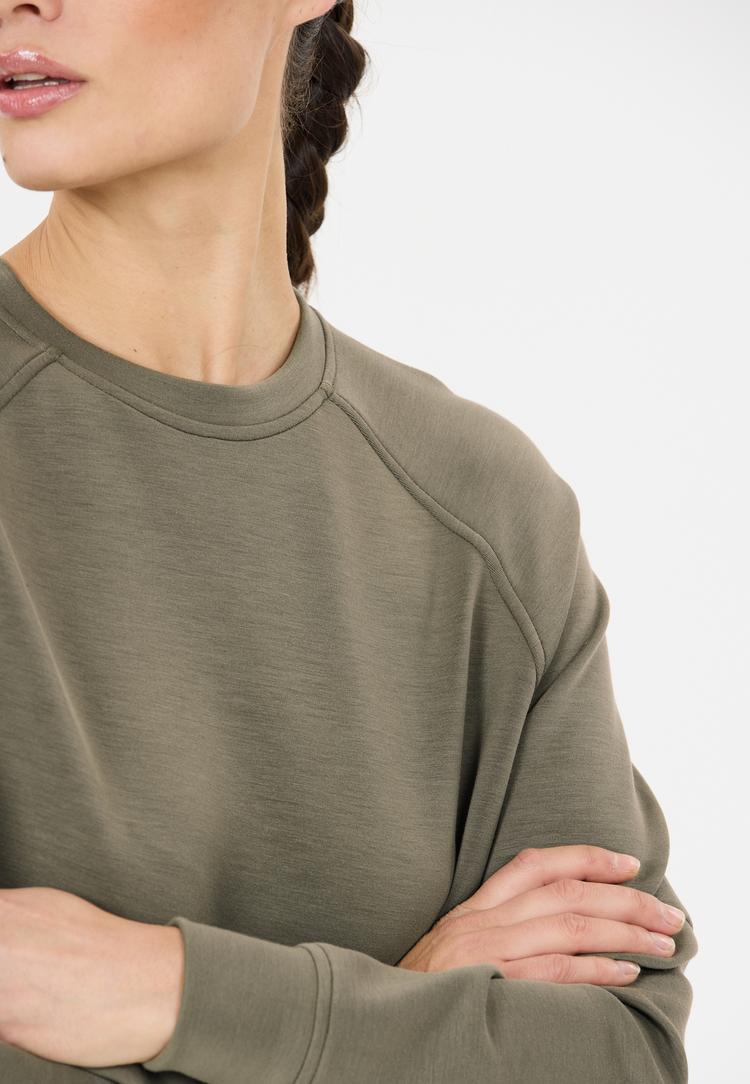 Athlecia Athlecia Jacey Sweatshirt Damen - 3234 Dusty Olive - 1 | SportScheck