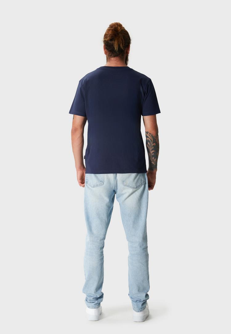 OLDSKULL OLDSKULL Plain Basic T-Shirt Herren - Navy Blue - 3 | SportScheck