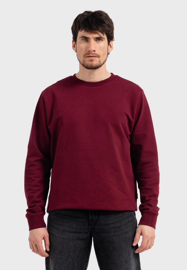 OLDSKULL OLDSKULL Plain Basic Sweatshirt Herren - Burgundy - 0 | SportScheck
