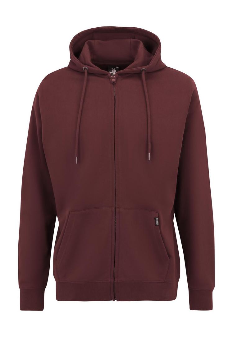 OLDSKULL OLDSKULL Plain Basic Sweatjacke Herren - Burgundy - 0 | SportScheck