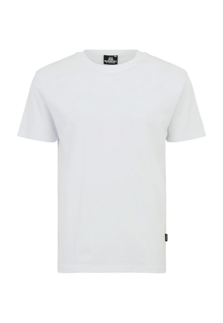 OLDSKULL OLDSKULL Plain Basic T-Shirt Herren - White - 0 | SportScheck