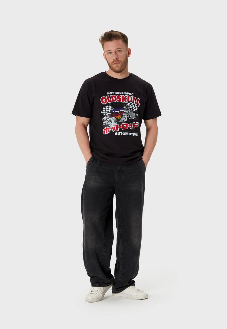 OLDSKULL OLDSKULL Rtrip Moto Skull Printshirt Herren - Black - 1 | SportScheck