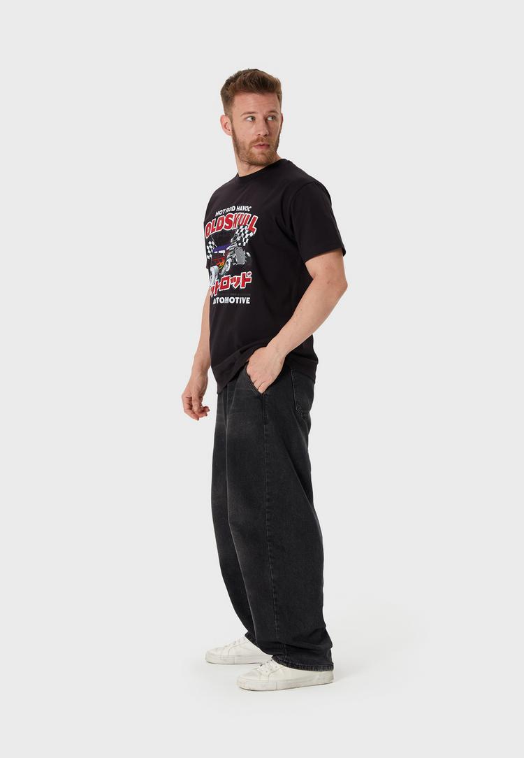 OLDSKULL OLDSKULL Rtrip Moto Skull Printshirt Herren - Black - 3 | SportScheck