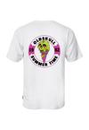 OLDSKULL Wrldvibe Ice Green Logo Graphic Printshirt Herren - White