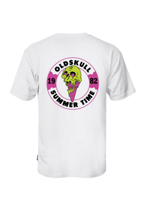 OLDSKULL Wrldvibe Ice Green Logo Graphic Printshirt Herren