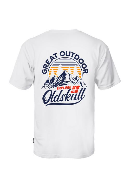 OLDSKULL Retro Great Outdoor Logo Graphic Printshirt Herren