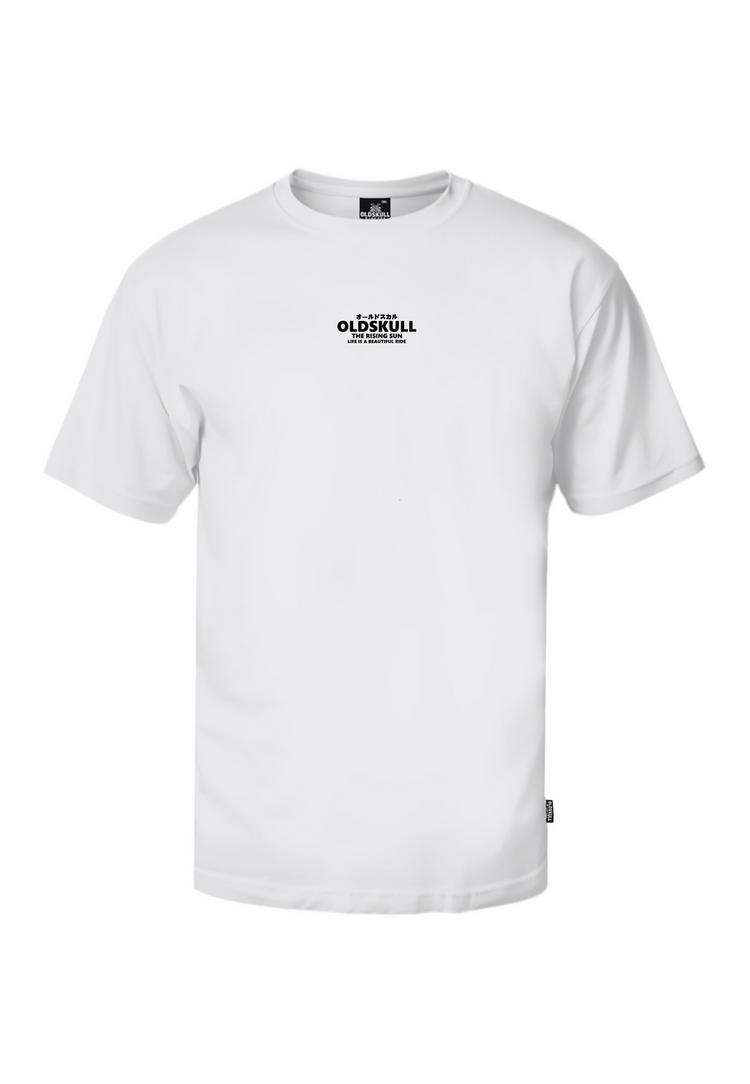 OLDSKULL OLDSKULL Retro Rising Sun Logo Graphic Printshirt Herren - White - 0 | SportScheck