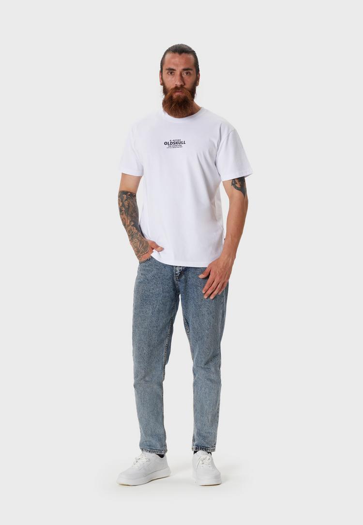 OLDSKULL OLDSKULL Retro Rising Sun Logo Graphic Printshirt Herren - White - 1 | SportScheck