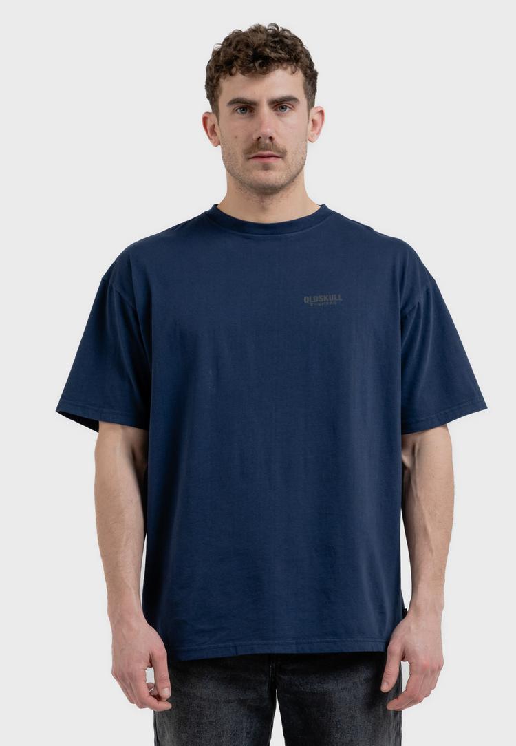 OLDSKULL OLDSKULL Basic Oldskull Logo T-Shirt Herren - Navy Blue - 0 | SportScheck