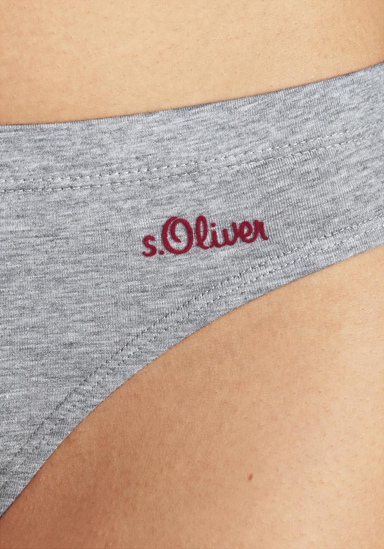 S.OLIVER S.OLIVER Bikinislip Bikini Hose Damen - grau - schwarz - wei&szlig; - 0 | SportScheck