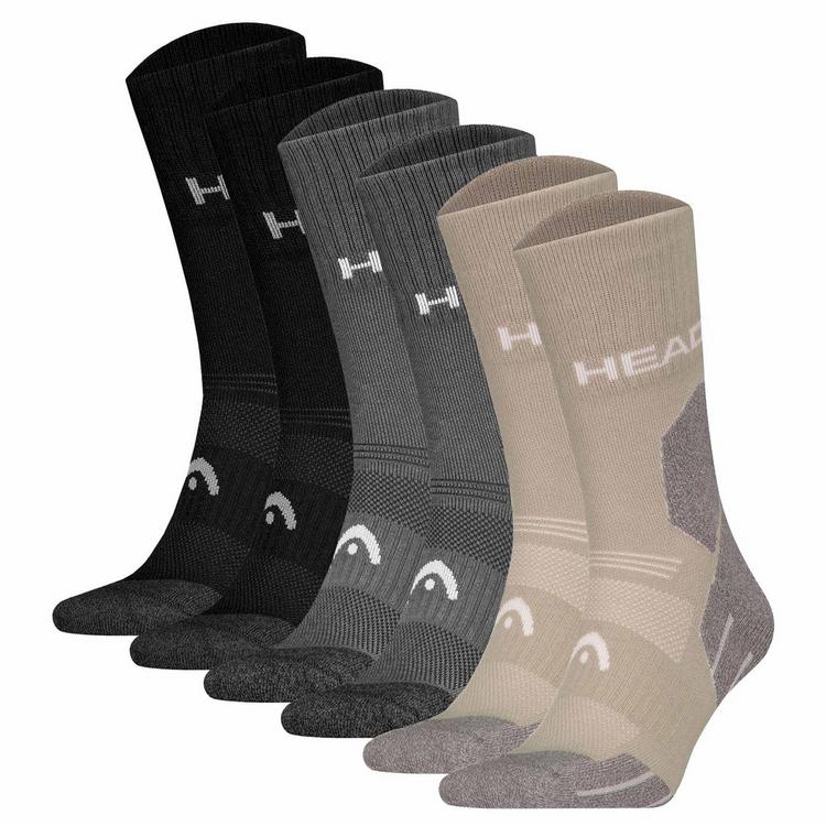 HEAD HEAD Socken Socken - Schwarz/Grau/Taupe - 0 | SportScheck