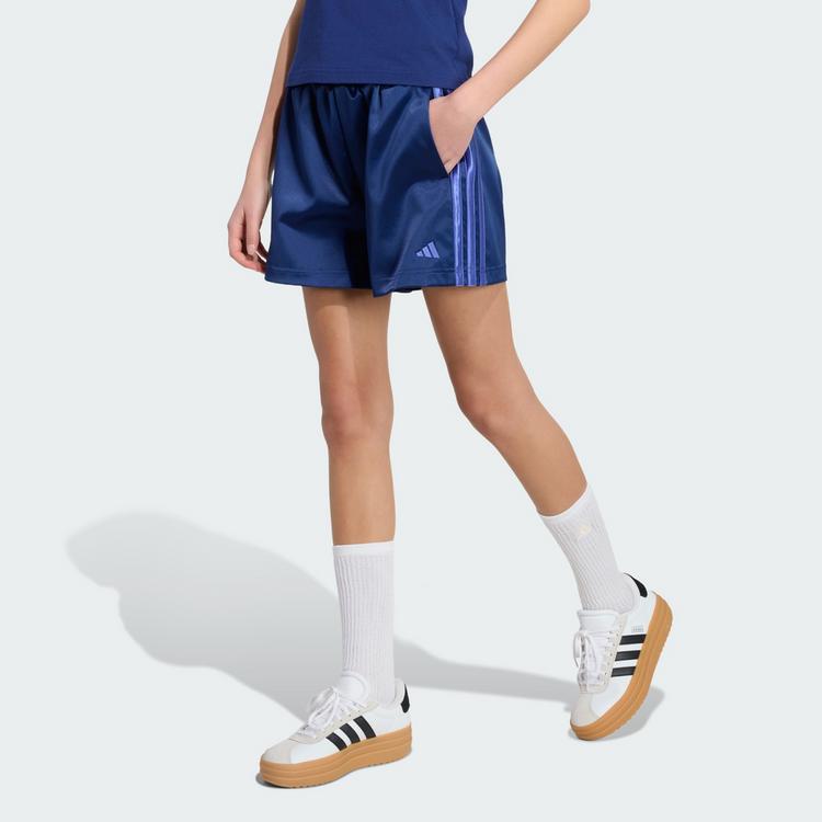 adidas adidas SATIN SHORTS Shorts Kinder - Dark Blue / Dual Indigo - 0 | SportScheck