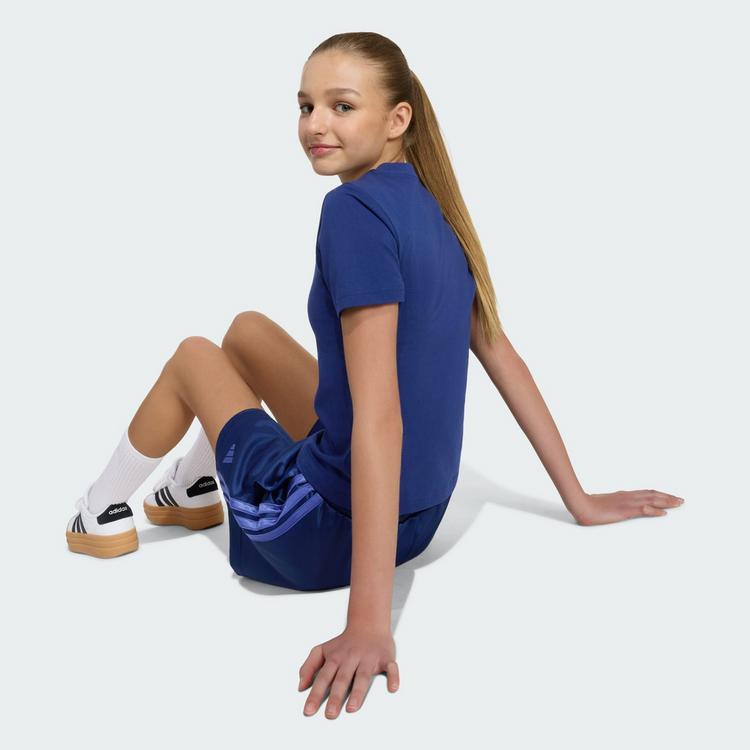 adidas adidas SATIN SHORTS Shorts Kinder - Dark Blue / Dual Indigo - 1 | SportScheck