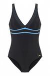 VENICE BEACH Badeanzug Badeanzug Damen - schwarz-blau