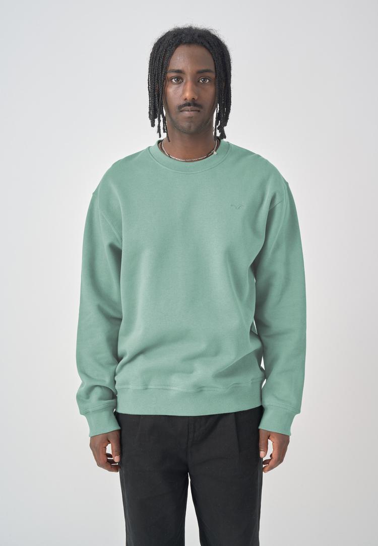 Cleptomanicx Cleptomanicx Ligull Boxy Sweatshirt Herren - Hedge Green - 0 | SportScheck
