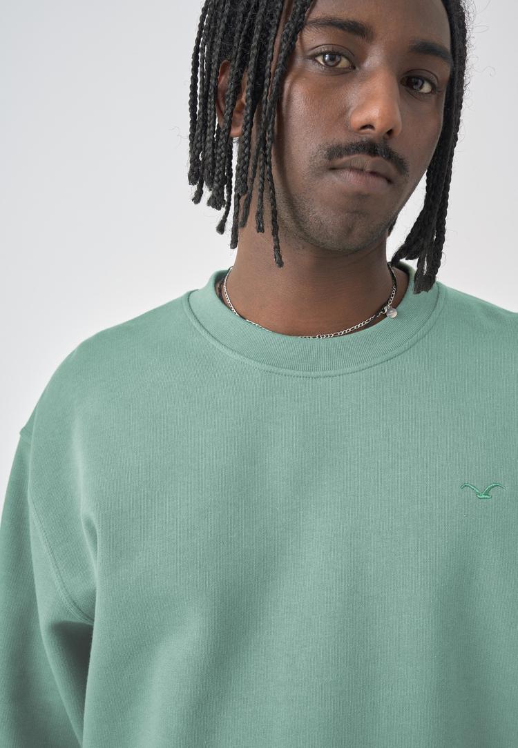 Cleptomanicx Cleptomanicx Ligull Boxy Sweatshirt Herren - Hedge Green - 2 | SportScheck