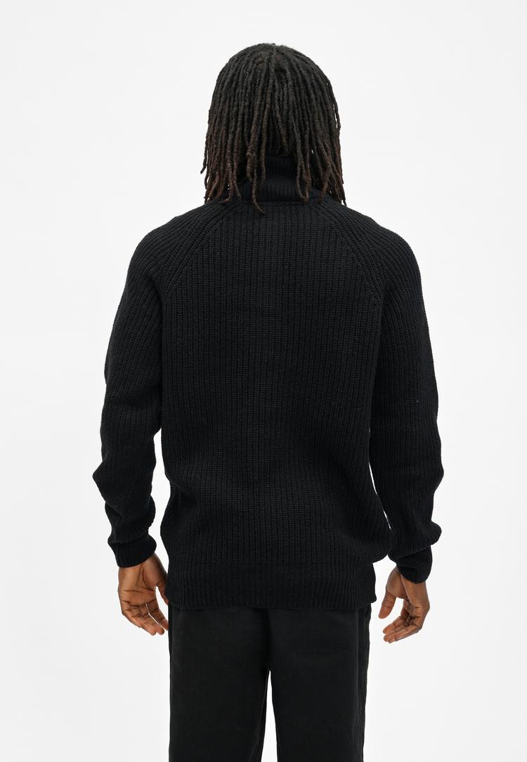 Cleptomanicx Cleptomanicx Ribber Troyer Strickpullover Herren - Black - 2 | SportScheck
