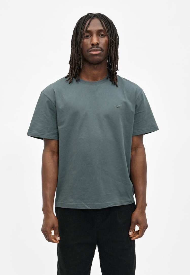 Cleptomanicx Cleptomanicx Boxy Tee Ligull Boxy Crop T-Shirt Herren - Urban Gray - 1 | SportScheck
