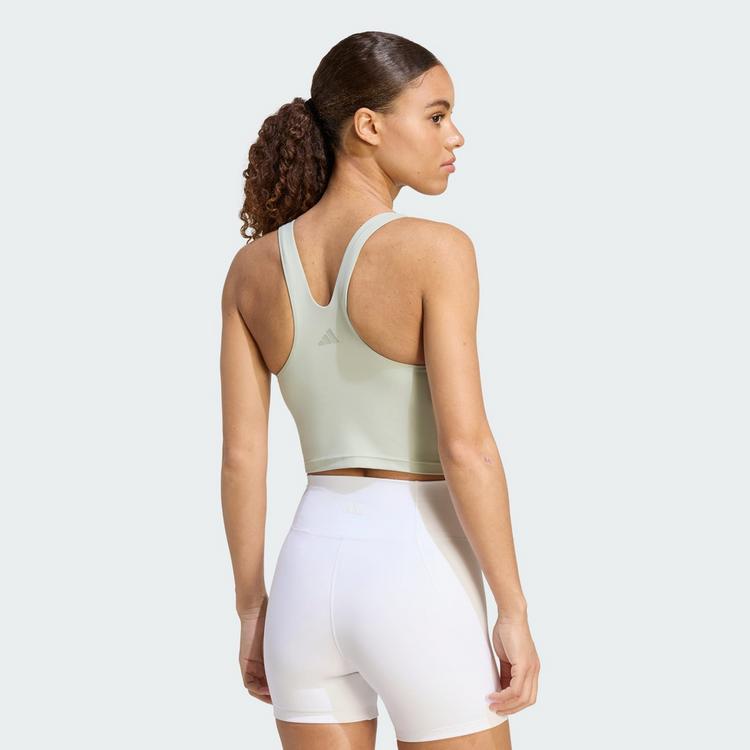 adidas adidas adidas All Me Medium Support BH Damen - Halo Green - 1 | SportScheck